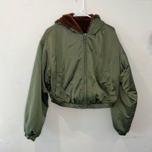 H&M Reversible Bomber/Teddy Jacket